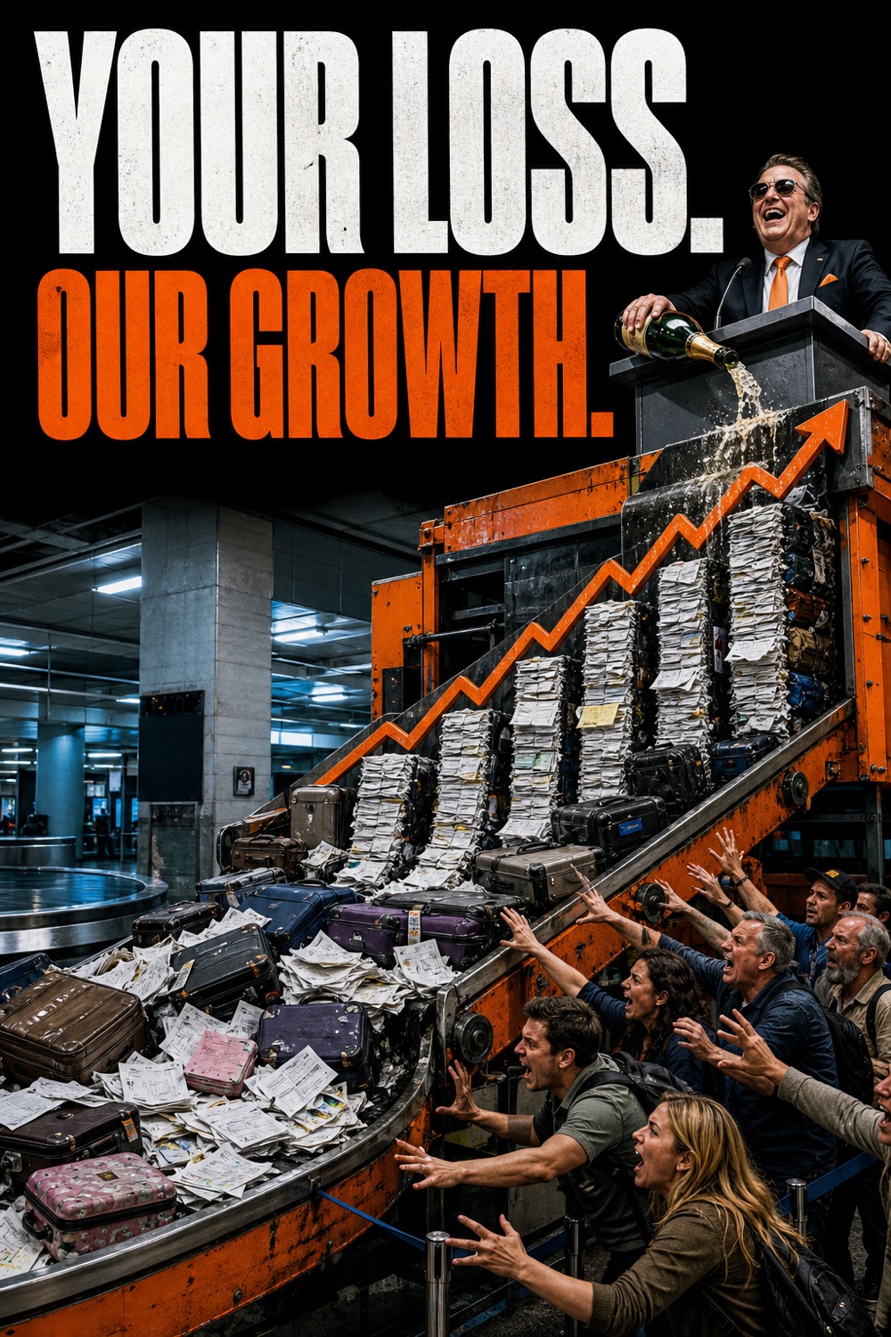 FlyAndCry converts passenger loss into corporate growth